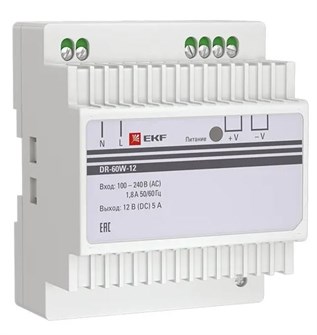 Блок питания  EKF dr-60w-12 151258