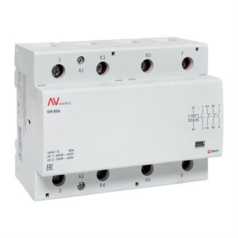 Контактор модульный EKF km-av-6-80-22-230V 152290
