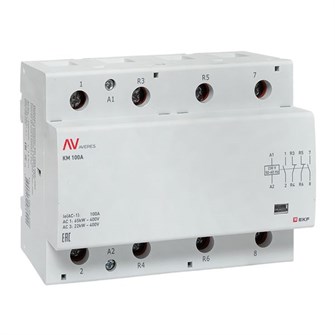 Контактор модульный EKF km-av-6-100-22-230V 152295