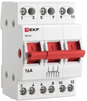 Переключатель трехпозиционный EKF TPS316 152442