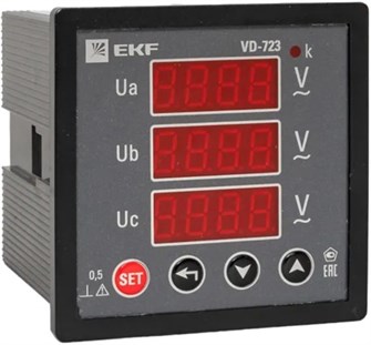 Вольтметр  EKF vd-723 152781