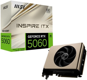 Видеокарта MSI GeForce RTX 5060 INSPIRE ITX OC (RTX 5060 8G INSPIRE ITX OC) 104639