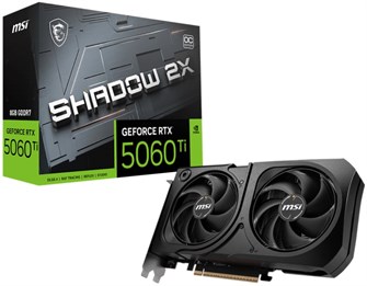 Видеокарта MSI GeForce RTX 5060 TI SHADOW 2X OC PLUS (RTX 5060 Ti 8G SHADOW 2X OC PLUS) 104649