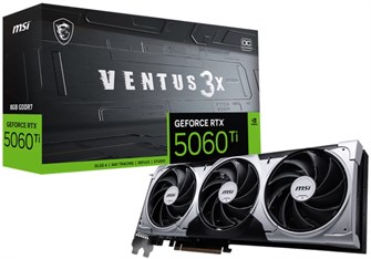 Видеокарта MSI GeForce RTX 5060 TI VENTUS 3X OC (RTX 5060 TI 8G VENTUS 3X OC) 104651