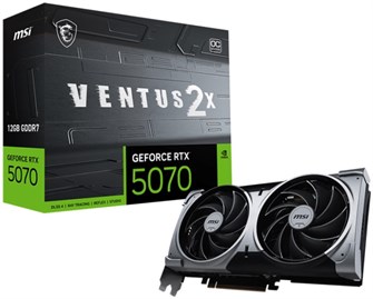 Видеокарта MSI GeForce RTX 5070 VENTUS 2X OC (RTX 5070 12G VENTUS 2X OC) 104660