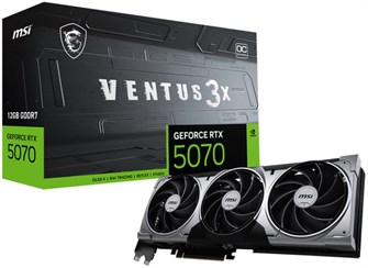 Видеокарта MSI GeForce RTX 5070 VENTUS 3X OC (RTX 5070 12G VENTUS 3X OC) 104662