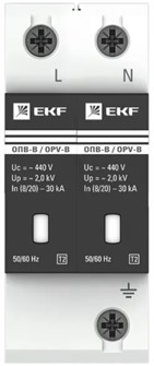Ограничитель импульсных перенапряжений  EKF opv-b2 154838