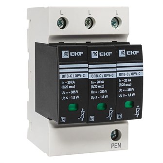 Ограничитель импульсных перенапряжений  EKF opv-c3 154842