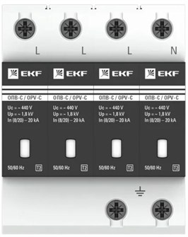 Ограничитель импульсных перенапряжений  EKF opv-c4 154845