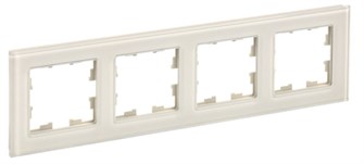 Рамка четверная  IEK BR-M42-G-K10 156772