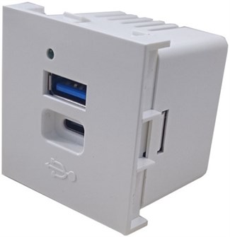 Розетка  Eurolan 16V-50-02WT 157058