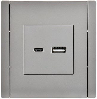 Розетка USB  IEK FP-U22-D31-K46 157099