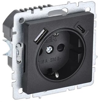 Розетка  IEK BR-R14-16-U22-018-K02 157144