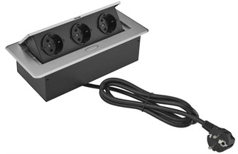 Блок розеток  Cactus CS-SOCKET-EU3-GYBK 157398