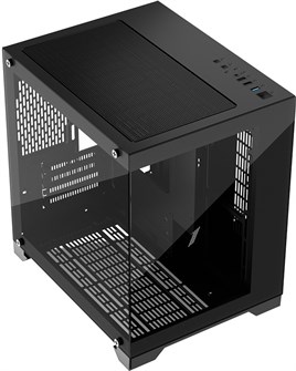 Корпус mATX 1STPLAYER MEGAVIEW MV5-TP ARGB Black 105031