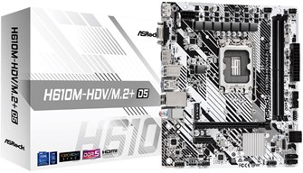 Материнская плата mATX ASRock H610M-HDV/M.2+ D5 107473