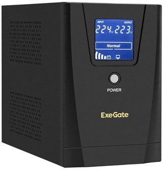Источник бесперебойного питания  Exegate SpecialPro Smart LLB-1200.LCD.AVR.EURO.RJ 101352