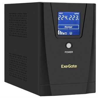 Источник бесперебойного питания  Exegate SpecialPro Smart LLB-1600.LCD.AVR.2SH.3C13 101369