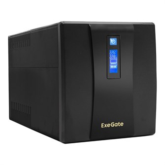 Источник бесперебойного питания  Exegate SpecialPro Smart LLB-1500.LCD.AVR.EURO.RJ.USB 101383