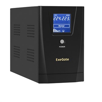 Источник бесперебойного питания  Exegate SpecialPro Smart LLB-2000.LCD.AVR.1SH.2C13.RJ.USB 101400