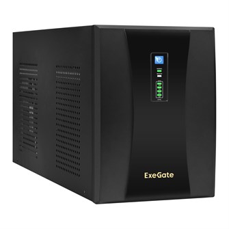 Источник бесперебойного питания  Exegate SpecialPro UNB-3000.LED.AVR.3SH.2C13.RJ.USB 101434