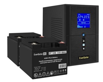 Комплект  Exegate SineTower SZ-1500.LCD.AVR.2SH.1C13.USB 101474