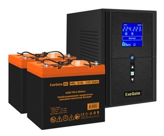 Комплект  Exegate SineTower SZ-1500.LCD.AVR.2SH.1C13.USB 101493