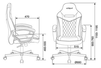 Кресло игровое Бюрократ VIKING 6 KNIGHT BR 119279
