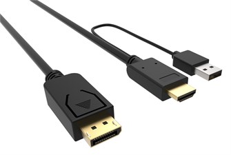 Кабель интерфейсный DisplayPort-HDMI Buro HDMI-DP-3M 121079