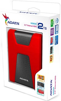 Внешний диск HDD 2.5'' ADATA AHD650-2TU31-CRD 121786