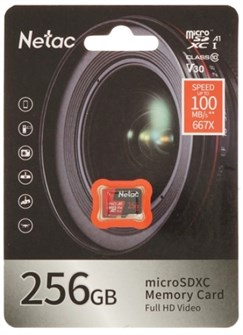 Карта памяти MicroSDXC 256GB Netac NT02P500PRO-256G-S 121998