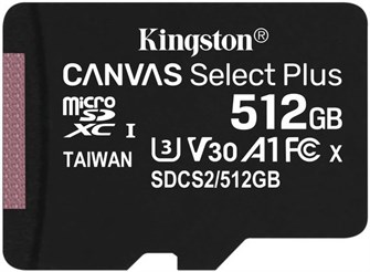 Карта памяти MicroSDXC 512GB Kingston SDCS2/512GBSP 122024