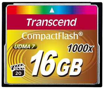 Карта памяти CompactFlash 16GB Transcend TS16GCF1000 122070