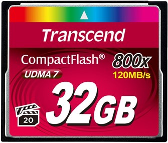 Карта памяти CompactFlash 32GB Transcend TS32GCF800 122072