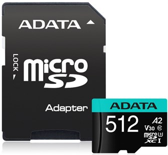 Карта памяти microSDXC 512GB ADATA AUSDX512GUI3V30SA2-RA1 122091