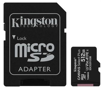 Карта памяти MicroSDXC 512GB Kingston SDCS3/512GB 122096