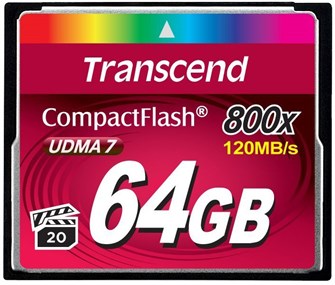 Карта памяти CompactFlash 64GB Transcend TS64GCF800 122098