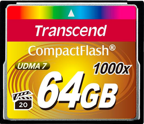 Карта памяти CompactFlash 64GB Transcend TS64GCF1000 122150