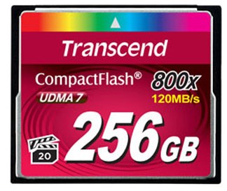 Карта памяти CompactFlash 256MB Transcend TS256GCF800 122160