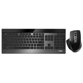 Клавиатура и мышь wireless Rapoo 9900M BLACK 122857
