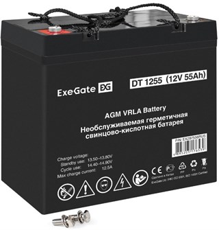 Батарея аккумуляторная  Exegate DT 1255 100356