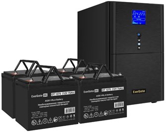 Комплект  Exegate SineTower SZ-3000.LCD.AVR.3SH.1C13.RJ.USB 102482