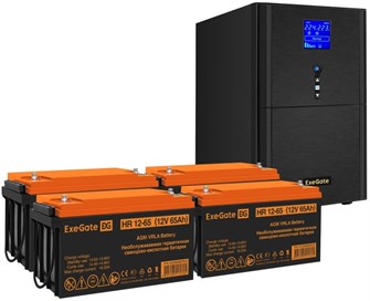 Комплект  Exegate SineTower SZ-5000.LCD.AVR.2SH.1C13.T.RJ.USB 102484