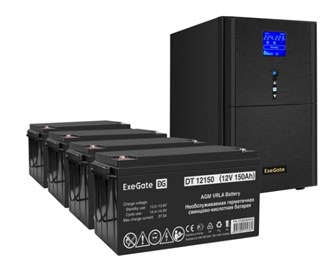 Комплект  Exegate SineTower SZ-3000.LCD.AVR.3SH.1C13.RJ.USB 102504