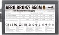 Блок питания ATX AeroCool AERO BRONZE 650M 104050