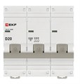 Автоматический выключатель  EKF mcb47100m-3-20D-pro 149430