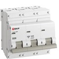 Автоматический выключатель  EKF mcb47100m-3-20D-pro 149430