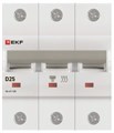 Автоматический выключатель  EKF mcb47125-3-25D 149545