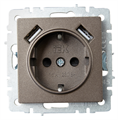 Розетка с заземлением  IEK BR-R14-16-U21-D21-K45 157071