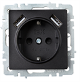 Розетка с заземлением  IEK BR-R14-16-U21-D31-K02 157077